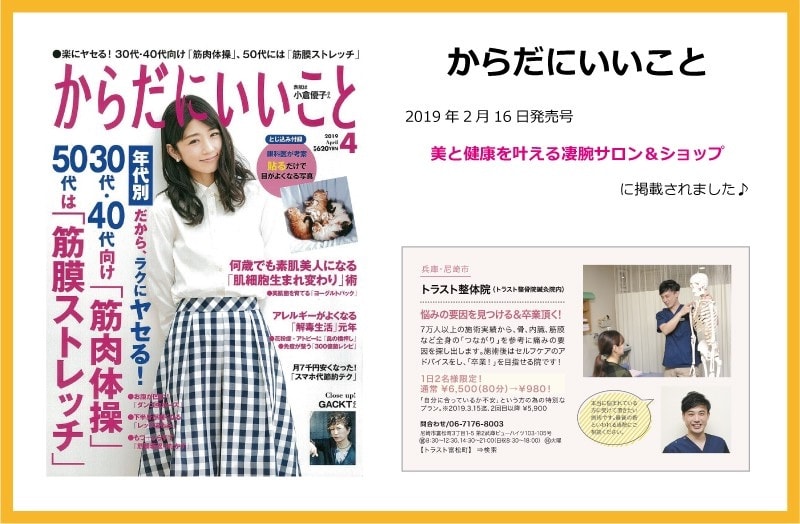 「からだにいいこと」に掲載